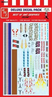 1:25 AMT *BEST OF AMT GRAPHICS* Volume 1 Deluxe Decal Pack *BRAND NEW*