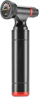 Bicycles Tire Pump - Compact bikes Pump, Handheld Co2 Inflator tool | bicycles Air Pump with Gauge, Co2 Inflator, Motorbike Tire Air Pump, Cycle Air Pump, bicycles Air Pump for Tyre Football Inflatabl