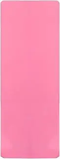Yoga Mat, Anti Tear Workout Rug, Thick Non Slip Coating, Roll-Up Design with Carry Buckle, Ideal for Meditation Pilates Stretching and Floor Exercises at Home or Gym 0.2 Inches