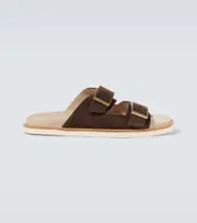 [Brunello Cucinelli] Brunello Cucinelli Suede slides AU 8 brown