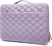 [Kinmac] Purple Embroidery 360° Protective Water Resistant Laptop Case Bag Sleeve with Handle for MacBook Pro 14 inch,Microsoft Surface Laptop 13.5 inch and 13 inch-14 inch Laptop