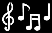 Stencil Musical Notes Music Wall Art Paint Lg Size 7" x 11.5"