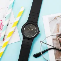 在飛比找Yahoo!奇摩拍賣優惠-Casio卡西歐手錶男女網紅小黑錶 簡約指針學生情侶對錶 M