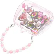 ORFOFE Exquisite Polished Artificial Diamond Gems Toy 24pcs Charm Set for Boys and Girls Fake Gem Model Bead Making Girls Bracelets Jewelry Display Decor Wedding Party Decorations
