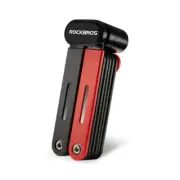 ROCKBROS Portable Cycling Bike Bicycle Frame Folding Lock With Bracket 2 Keys