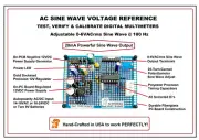 NEW AC SINE WAVE FUNCTION GENERATOR ADJUSTABLE 0-6VACrms @ 20mA 18Vp-p OUTPUT