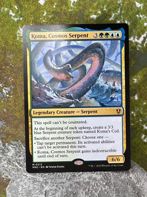 "Koma, Cosmos Serpent" Blue Green Stompy Deck - Custom Commander Deck, EDH, MTG