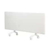 Nobo Electric 2kW Slimline Panel Room Space Heater w/Wi-Fi & Castors White