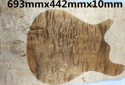 Archtop Guitar Drop Top 5A Cloud Quilted Blume Burl Wood Set Luthier Supply