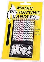 Jiimhte Relighting Birthday Candles - Children Happy Birthday Trick Candle Ornament,Fool's Day Magic Prank Toy, Party Supplies for Youth Teens Girls Women Boys
