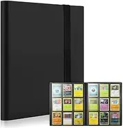 9 Pocket Trading Card Binder Holder, Card Binder for Game Cards Binder 9-Pocket, Sports Card Album with Card Sleeves, Basketball Card Sleeves Compatible with YuGiOh MTG Cards, Put Up To 360 Cards