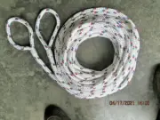 CABLE PULLING ROPE mooring LINE 9/16 x 100' DOUBLE BRAID POLYESTER USA w/LOOPS