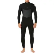 RIP CURL DAWN PATROL Men's 3/2 Chest-Zip Wetsuit - Black - XL - NWT