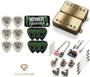 EMG JH Set James Hetfield Brushed Gold Standard Space Short Pots +30 PICKS & TIN