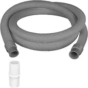 5M Washing Machine Drain Hose Flexible Dishwasher Drain Hose Extension Kits Corrugated Washer Discharge Hose with Hose Connector