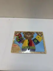 Melissa & Doug Basic Skills Puzzle Board #3784 Fine Motor & Dressing Bear