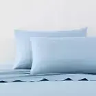 Nautica Sheet Set Sheet Set King-Size Cotton 200-Thread Count Solid Blue 4-Piece