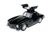 WELLY MERCEDES-BENZ 300SL GULLWING BLACK 1:34 DIE CAST METAL MODEL NEW IN BOX