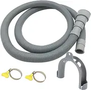 Washing Machine Drain Hose Kit - Washing Machine Drain Hose, Thick Drain Hose Extension with Clamp, Heavy Duty Washing Machine Drain Hose, Drain Hose for Washing Machine, Drain Hose