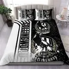 Collingwood Magpies AFL Bedding Set Doona Duvet Cover Kid Men Gift Single Double
