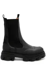 Ganni Mid-calf Leather Boots - Black - 40 (IT40 / UK7) 40 (IT40 / UK7)