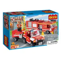 在飛比找momo購物網優惠-【COGO】消防系列 消防車套裝-3606(益智玩具/兒童玩