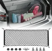 Car Rear Cargo Trunk Storage Net Elastic Mesh Hooks Organizer 35x12" SUV ∫ (for: Renault)