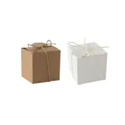 50pcs Vintage Kraft Paper Wedding Candy Boxes Party Favor Gift Box Recyclable