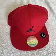 Nike Youth Hat Jordan Jumpman Logo Retro Flat Bill SnapBack Gym Red Cap NEW