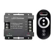 18A LED Monochrome Controller Dimmer 12V 24V with RF Wireless Touch Remote Control for Single Color Light Bar As Shown