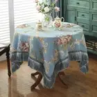 Europ Style Jacquard Tablecloth Chenille Tassels Home Decor Dustproof Tablecloth