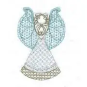 Faceless Golden Angels, Quilting Blocks, 10 Designs, 12 squares, Machine Embroid