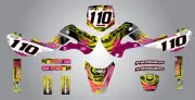 Full Custom Graphic Kit Kawasaki KLX 110 - 2002 - 2009 sticker kit / decals