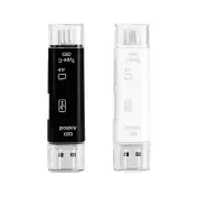 5-in-1 Multifunction USB 2.0 Type-C USB Micro USB SD TF Memory Card Reader for iPhone Android Computer Dock OTG Type-C A