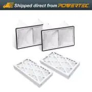 POWERTEC Inner & Outer Filter for AF4000/ WEN 3410/ Shop Fox W1830, 2Pcs Each