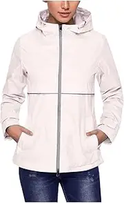 [WUANDIXFA] Jackets for Women Long Sleeve Loose Coat with Pocket Fashion Lightweight Windbreaker Hooded Rain