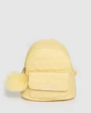 Yellow Kids Heart Quilt Mini Backpack