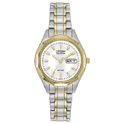 EW3144-51A Eco-Drive Two Tone Stainless Steel Bracelet Watch