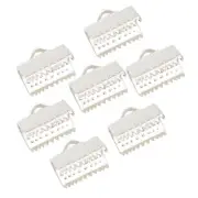 100 PCS Metal Clamp Crimp Ends for Cord Fastener Clasps Connector