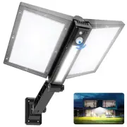 Solar Lights Outdoor Waterproof - 180 LED Double Panels Motion Sensor Flood L...