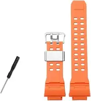 [BHUTMPJK] Silicone Rubber Watch Strap 16mm Convex Joint Black Red Orange Blue Green Beige Watchband Fit For CASIO Fit For G-SHOCK 3410 GW-9400 GW9300