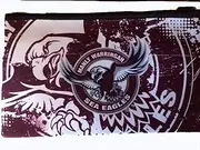 NRL Manly-Warringah Sea Eagles Neoprene Pencil Case, Maroon White, 33 x 21cm, Single Unit