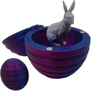 Printed Egg,Cute Rabbit Egg - Printed Animals Bunny Inside Decoration Executive Desk Toys for Easter Home Ornaments