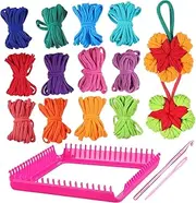Elastic Rope Knitting Toys Weaving Loops Refill Pack for Potholder Loom Diy Craft Kit for Boys and Girls Adults