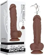 Evolved Big Shot - Brown 20.3 cm (8'') USB Rechargeable Squirting Dong