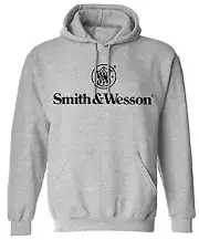 Smith & Wesson Logo Hoodie - Athletic Heather - XL