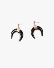 Multi Colour Western Horn Style Earrings