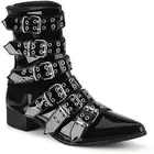 Pleaser Demonia 1" Block Heel Pointed Toe Calf High Boot Adult Unisex Warlock/70