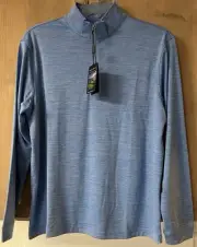 Pebble Beach Men's 1/4 Zip LS Performance Shirt NWT
