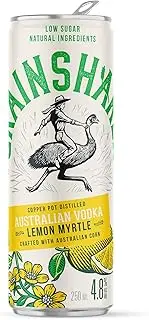 Grainshaker Australian Vodka LEMON MYRTLE Ready to drink, vibrant and citrusy 4 x 250ml